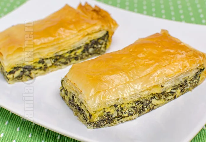 Placinta cu spanac si branza