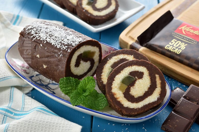 Rulada de biscuiti cu ciocolata