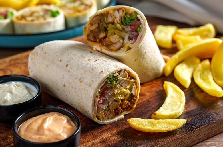 Shaorma arabeasca de pui foarte aromata si gustoasa